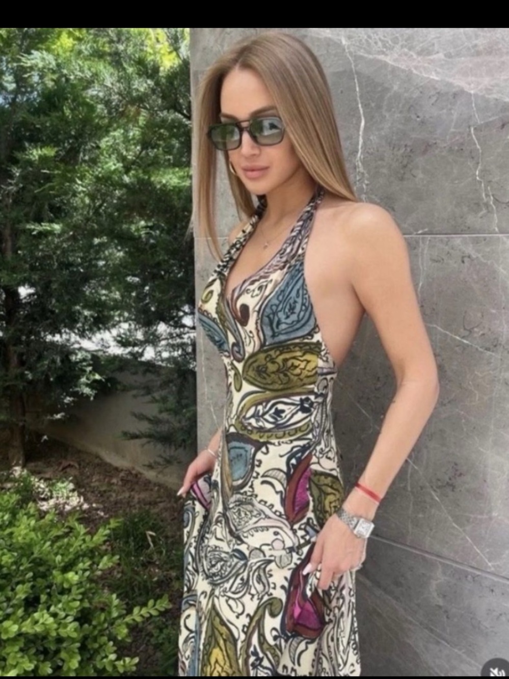Zara Paisley Halter Maxi Dress in Multi Colors - Picture 6 of 15